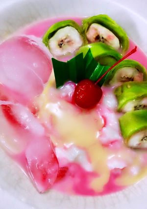 Foto resep Es Pisang Ijo