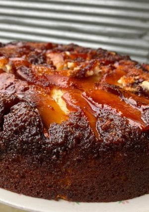 Una foto de Torta de Manzana Invertida