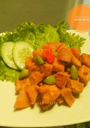 Foto resep Sambal goreng kentang tahu pete