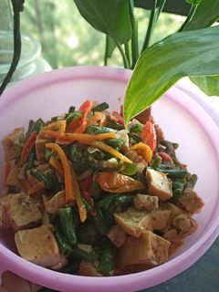 Foto resep Tumis kacang panjang tawote(tahu wortel tempe)