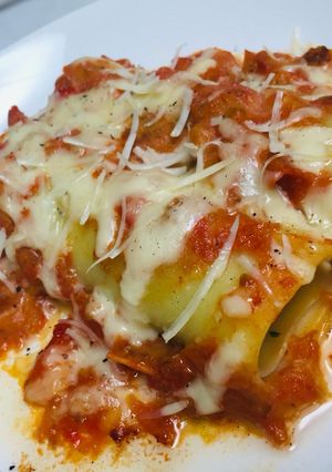 Foto resep Baked spinach caneloni