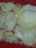 Repollo sancochado con mantequilla