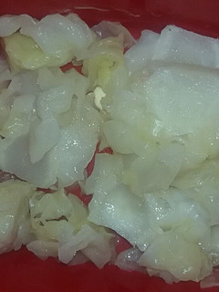 Una foto de Repollo sancochado con mantequilla