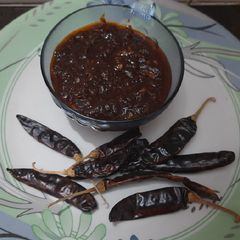 A picture of #GA4#WEEK4#Schezwan chutney.