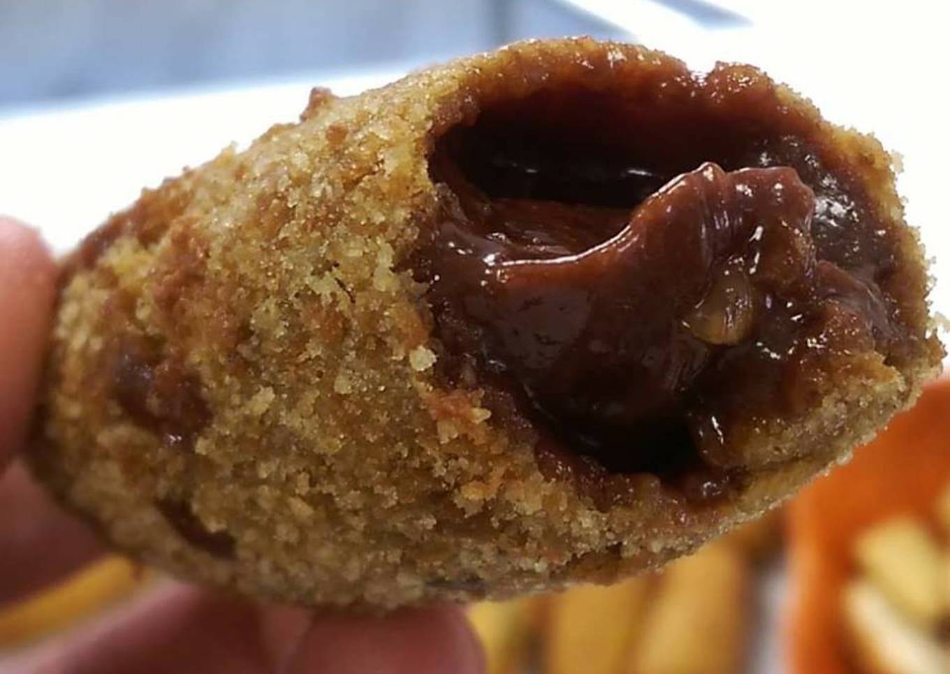 Croquetas de chocolate para intolerantes a la lactosa 