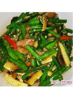 Foto resep Cah Buncis Jagung Putren feat Baso