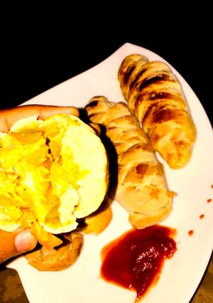 A picture of Chicken bread.