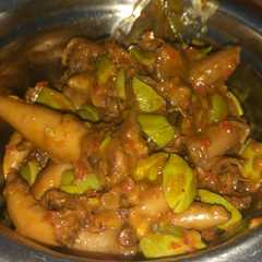 A picture of Sambal Cumi Asin Telur.