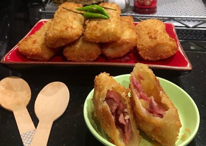 Risoles isi smoke beef,kentang mayones