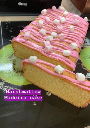 A picture of Amy’s Marshmallow Madeira Cake.
