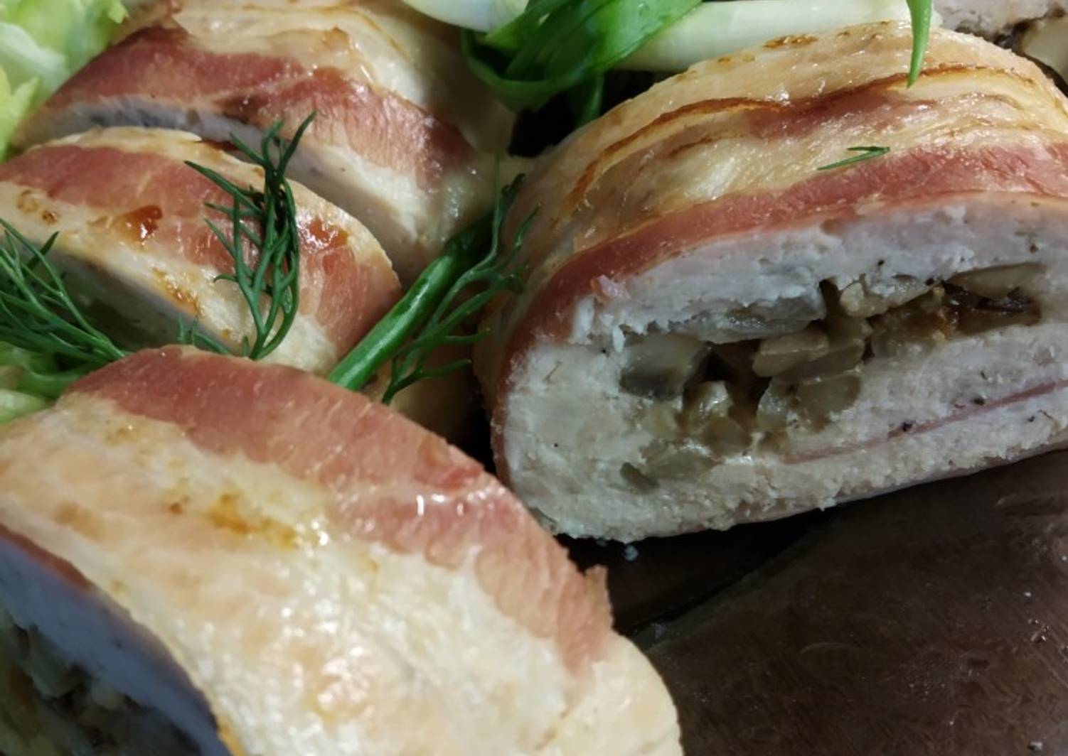 очередной рецепт куриного рулета с фото колониальные птицы