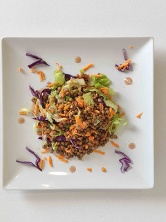 Una foto de Ensalada de lentejas saludable