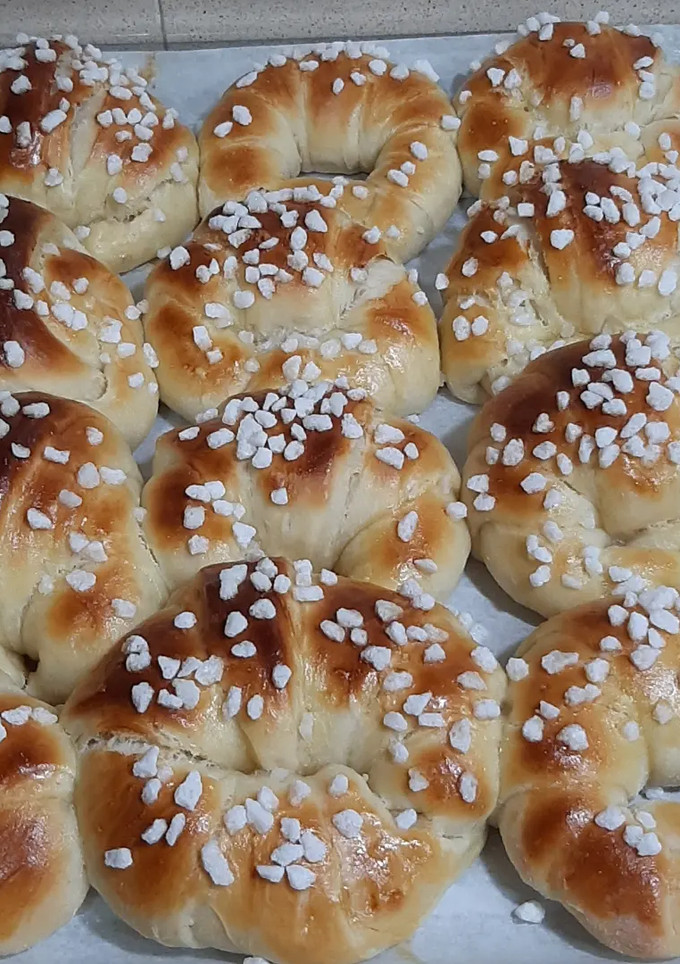 Una foto de Croissant de brioche con masa madre