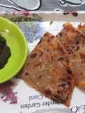 Aaloo corn Paranthas