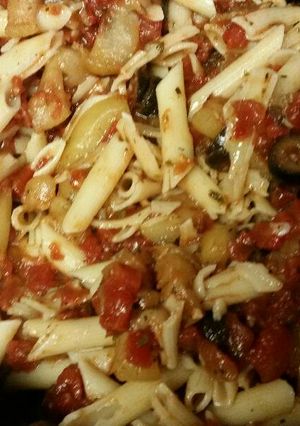 A picture of Rustic Eggplant Pasta.