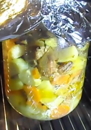 Фото Жаркое в банке - вкусный рецепт из 90-х.