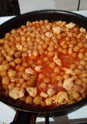Una foto de Guiso de garbanzos