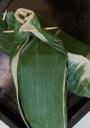 Foto resep Nasi telang bakar ayam kemangi