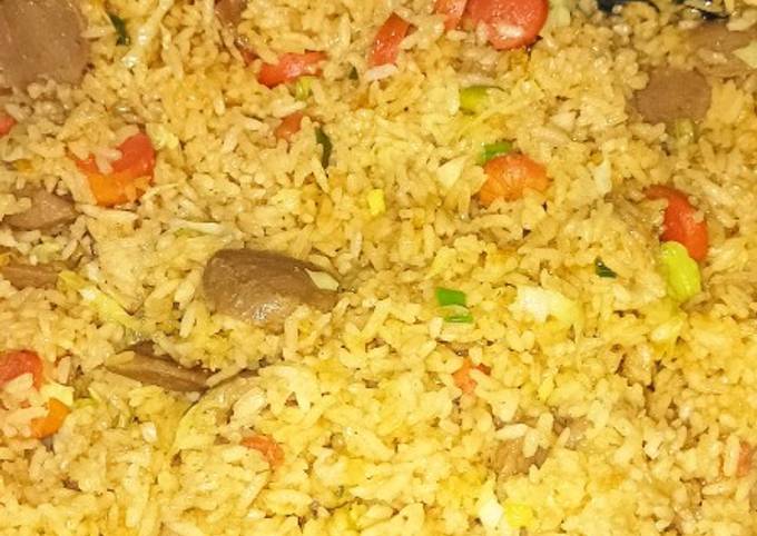 Cara membuat Nasi Goreng Bakso Sosis Cara membuat Nasi Goreng Bakso Sosis