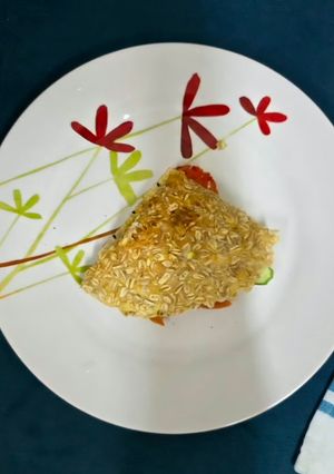 عکسی از دستور لقمه رژیمی تخم مرغ و جودوسرپرک 🍔