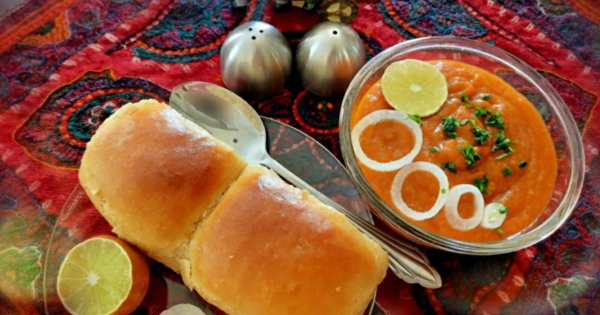 طرز تهیه پاو باجی (Pav Bhaji) به سبک خیابان بمبئی ساده و خوشمزه توسط ...
