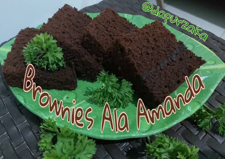 Resep 026》Brownies Kukus Ala Amanda 🥰 yang mengenyangkan