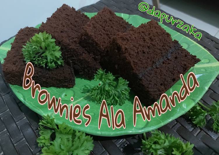 Resep 026  Brownies  Kukus  Ala  Amanda  oleh Wihdah Junaeti 