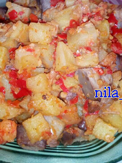 Foto resep Kentang Ati Ampela Balado