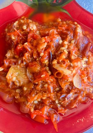 Foto resep Sambal ayam panggang