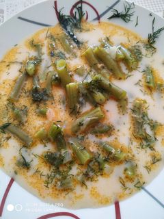 Savanyú, kapros, zöldbab leves recept fotója
