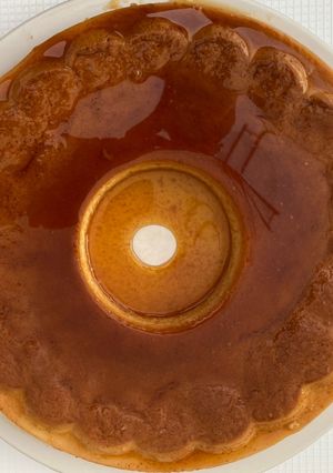 Una foto de Flan de Coco