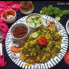 A picture of Swaminarayan Kadhi Khichdi (Satvik Khichdi).
