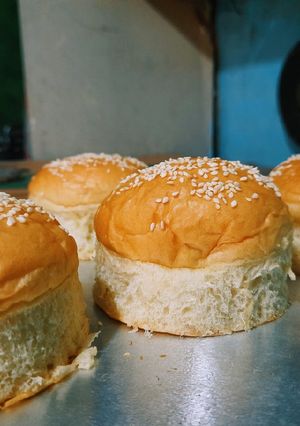 Foto resep Roti Burger tanpa telur