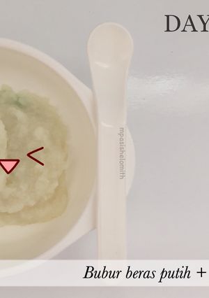 Foto resep Mpasi 6m - Bubur beras putih + ASI