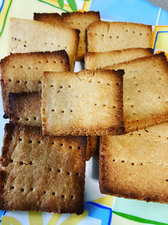 A picture of Atta biscuit at home.