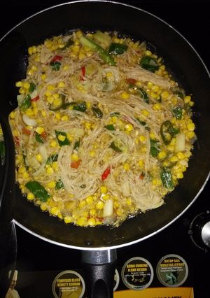 Foto resep Tumis Jamur Enoki & Jagung  Manis