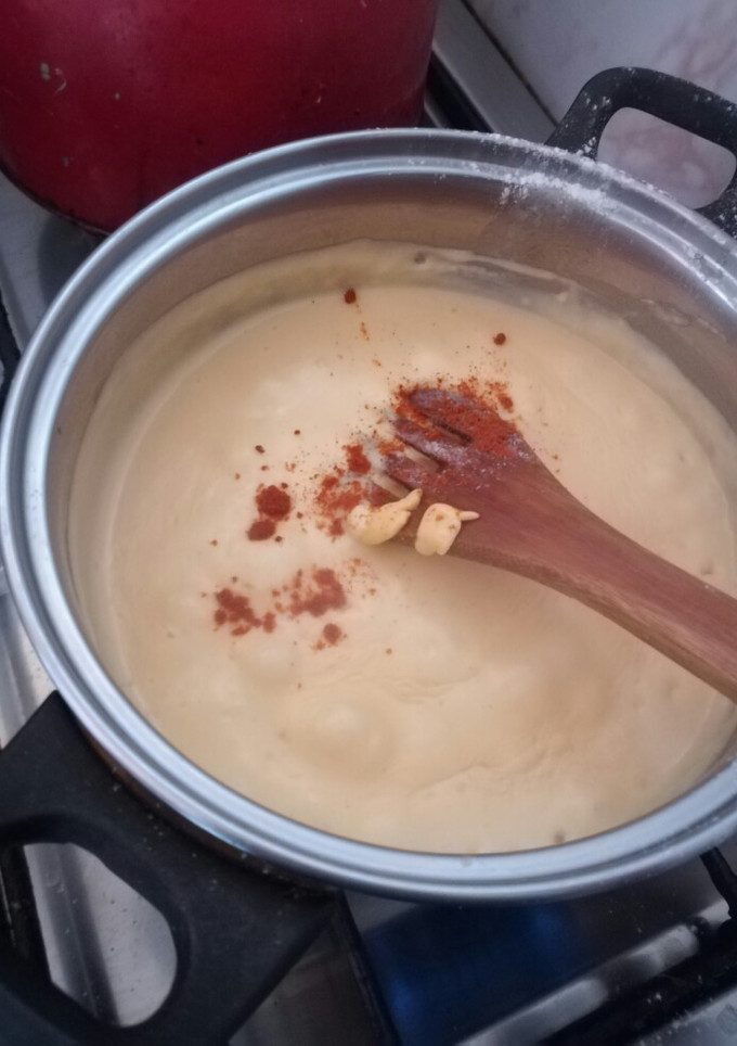 Una foto de Salsa de queso