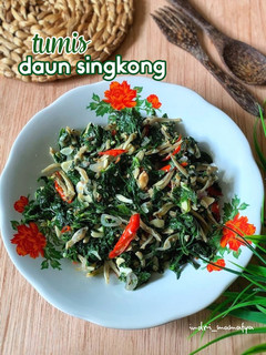 Foto resep Tumis Daun Singkong