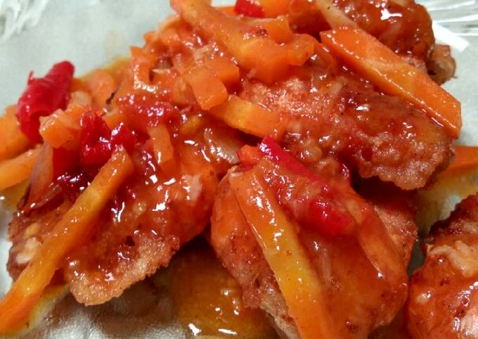 Udang tepung saos tomat foto resep utama