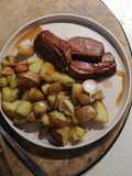 Magret de canard saveurs thai et pomme de terre sautées à l'ail