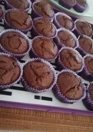Bögrés kakaós muffin recept fotója