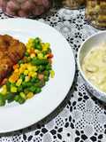 Chicken Schnitzel with Mushroom Sauce