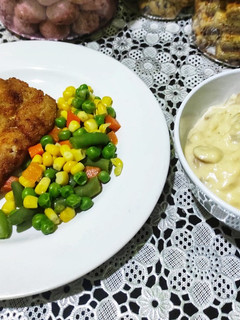 Foto resep Chicken Schnitzel with Mushroom Sauce