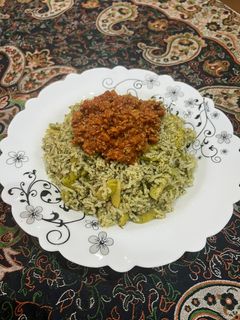 عکسی از دستور شوید باقالی پلو با بیج بیج