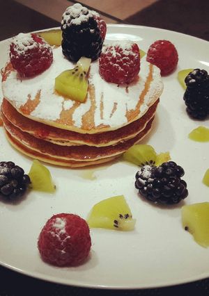 Foto resep Pancake Berry ala Chef Restu