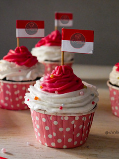 Foto resep Cup Cake Merdeka (Merah Putih)
