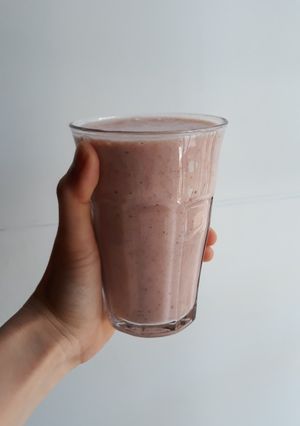 Foto resep Smoothies Stroberi Pisang