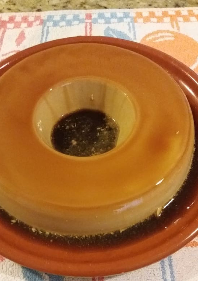 Una foto de Flan de café