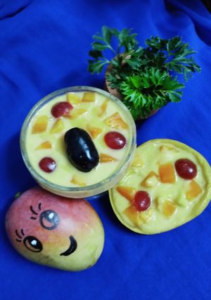 ম্যাঙ্গো কাস্টার্ড (Mango custard recipe in bengali) রেসিপির প্রধান ছবি