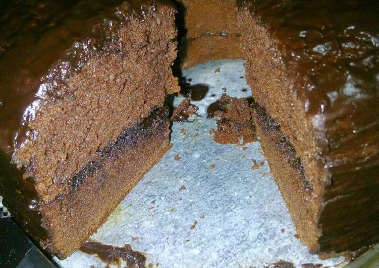 Bolu cokelat ganache coklat..empukk..enak